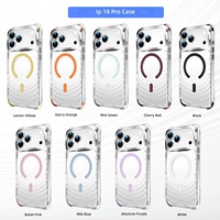 Coque de téléphone transparente en TPU magnétique pour iPhone 18 17 16 Pro Max – Housse de protection antichoc et anti-chute