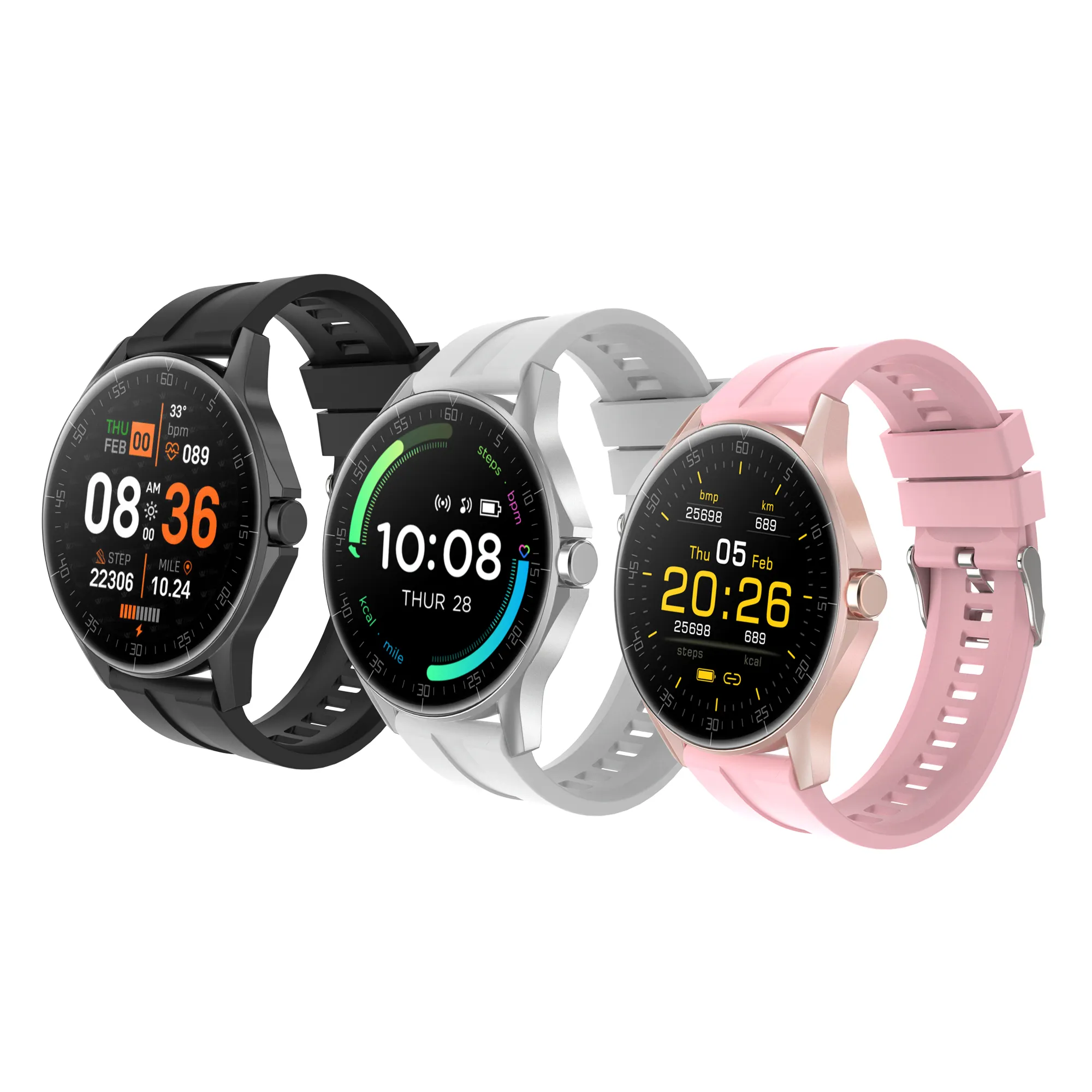 ZT6 Smartwatch .Heart rate round Touch Screensmart watch Waterproof Sports Men new design watch
