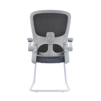 Chaise de bureau moderne en maille à bas prix en gros, sans roulettes, hauteur et accoudoirs réglables, base pivotante, utilisation en conférence