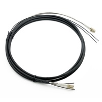 Kabel Patch Interkoneksi Singlemode Multimode FTTA FTTH Duplex LC dengan Konektor Tahan Air Kabel Patch Serat Optik