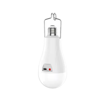 Ampoule rechargeable de secours d'usb 1200mah * 2 10w 6500k lumière blanche a mené l'option rechargeable d'ampoules à distance