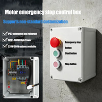 Boîtier de commande moteur CHNT 11KW 380V, étanche IP66, en ABS, avec bouton-poussoir, arrêt d'urgence, pour pompe à eau et démarreur électrique