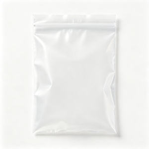 Sac en plastique refermable transparent avec fermeture éclair, LDPE, pour le stockage des aliments, emballage pour les collations, les fruits, utilisation en cuisine - Product Image 1