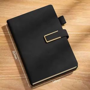 Custom Logo <b>A5</b> Pu Leather Hardcover Gift Unique <b>Notebook</b> Journal Plan Book - Product Image 3