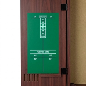 Armoire de fléchettes en bois avec tableau de scores mural, ensemble de fléchettes avec motif de bateau à voile pour la maison, le bar ou le pub - Product Image 4