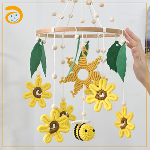 Cuna colgante de ratán hecha a mano, móviles de bebé, juguetes móviles para dormir cómodos para colgar, decoración de guardería para habitación de niños - Product Image 6