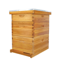 BAQIAN apiculture équipement usine approvisionnement cire enduit ruche 3 couches sapin en bois apiculture ruche abeille