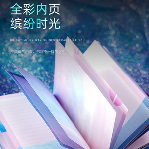 Nouvelle papeterie transfrontalière ciel étoilé Code livre cahier coffret cadeau ensemble en cuir couverture rigide en gros Souvenir Journal cadeau Journal - Product Image 5
