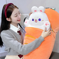 Lindo Peluche de Gatito, Juguete de Peluche Transformado en Conejo, Regalo para Niños