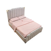 Ensembles de Chambres Modernes Personnalisés Cadre de Lit Double, King, Queen ou Toute Taille avec Tête de Lit et Rangement en Bois