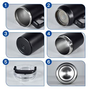 Vaso Térmico Personalizado 2 en 1 de 40 oz, de Acero Inoxidable, con Aislamiento al Vacío para Bebidas Frías y Calientes, con Asa - Product Image 4