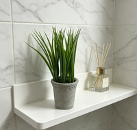 Bonsaï en herbe artificielle, plante en pot petite et éco-responsable avec des feuilles hautement réalistes pour la décoration intérieure