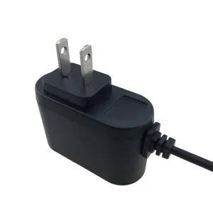 Fast Delivery Boshenggao led 5v 1a us plug adapter plug-in wall charger 5w black power adapter 5volt ac dc adapter with UL cUL