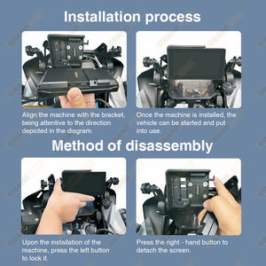 Grandnavi pour BMW moto CarPlay sortie rapide magnétique sans fil Carplay DVR enregistrement Android <span class=keywords><strong>Auto</strong></span> GPS Navi Anti-vol - Product Image 6