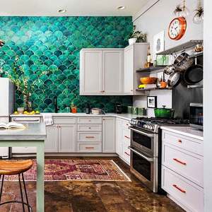 Gabinetes de Cocina Completos Estilo Shaker Moderno 2024 con Cierre Suave Superior, Gabinete de Cocina de Caoba - Product Image 3