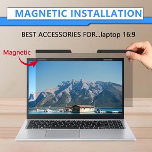 Từ tính riêng tư Màn hình máy tính xách tay 15.6 inch có thể tháo rời 16:9 Màn hình rộng hiển thị máy tính xách tay màn hình riêng tư và bảo vệ chống chói - Product Image 4