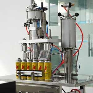 Machine de remplissage semi-automatique pneumatique de <span class=keywords><strong>gaz</strong></span> GPL <span class=keywords><strong>butane</strong></span> pour recharge d'aérosols, pour bouteilles en plastique et en métal, neuve - Product Image 3