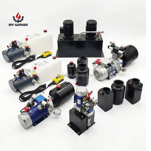 Unité de puissance hydraulique électrique AC 220V 380V avec électrovanne à double action et réservoir en acier bleu pour pont élévateur automobile et applications industrielles - Product Image 5