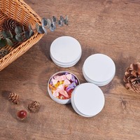 Leerer Vorrats behälter Aluminium Kosmetik Haargel Gläser 10g 15g 20g 50g 100g Silber Schwarz Gold Metall Aluminium Dose für Safran
