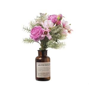 Bouquet de fleurs artificielles Lydia rose et violet pour décoration intérieure et accessoires de mariage CF01126 - Product Image 5