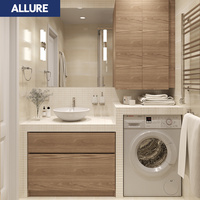 Meuble-lavabo de salle de bain Allure moderne et contemporain, étanche, avec double vasque de 48 pouces, style vasque à poser, automatique, Inde