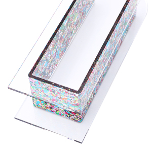 Jarrón de acrílico moderno Jarrones de acrílico de neón elegantes inastillables y herméticos para flores frescas/secas - Product Image 5