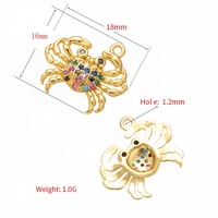 Nouveaux pendentifs de la série animale, petits pendentifs, coccinelle, hibou, éléphant, papillon, breloques pour bracelet, collier, épingle