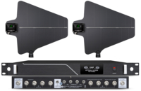 Sistema de Micrófono Inalámbrico Profesional 948-8, Accesorio de 8 Canales, Amplificador y Distribuidor de Antena con 7 Diseños Opcionales