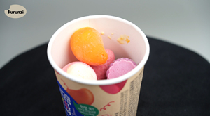 Trái cây nhỏ kem mềm kết hợp trái cây bốn hương vị trái cây trong một cốc kem người nổi tiếng Internet hợp thời trang - Product Image 3