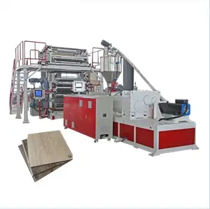 Machine de production de lignes d'extrusion de panneaux de carreaux en plastique, PVC, WPC, LVT