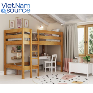 2024 meubles tendance bois matériel étudiant logement lits superposés meubles étudiant logement sur le marché américain-Vietnam Source Factory - Product Image 2