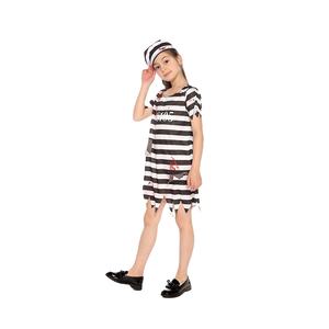 Disfraz de Prisionero de Rayas Blancas y Negras, Uniforme de Prisión, Disfraz de Trabajo, Disfraz de Halloween, Cosplay, Fiesta - Product Image 2