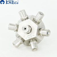 KEMCO Grand Angle Stationnaire Cluster TankJet Multiple 7 Têtes 7G Buse de Nettoyage à Cône Complet