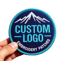 Écusson brodé personnalisé thermocollant en tissu sergé à lettres de marque de mode éco-responsable pour chapeaux, petite taille, coloré