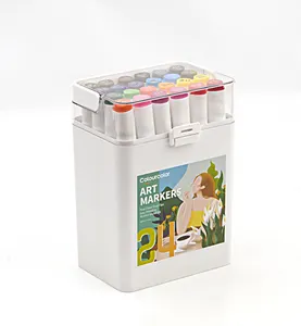 Colourcolor Art Marker Pen Set 24 pour étudiants et enfants