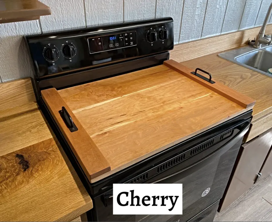 Personalisasi multifungsi dapur Charcuterie papan mie Range Sink penutup papan potong kayu cooktop penutup atas kompor