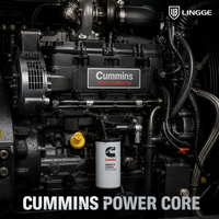 Groupe électrogène diesel silencieux 22 kW 27,5 kVA avec moteur Cummings, triphasé 230 V 380 V 50 Hz, pour usage domestique et commercial de secours