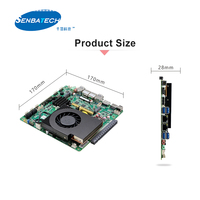 ITX-YS830M1_I526L I5-8300H 2 Lan 2 DDR4 Max 64GB 2 EDP 10USB 6COM SATA3.0 M.2 PCIE X16 M.2 Mini Itx anakart Y Procesador