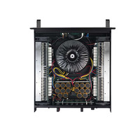FP41500 Amplificateur Audio Professionnel Haute Puissance 2U 1500W, Panneau en Acier Inoxydable, Cuivre Pur, Stéréo 4 Canaux XLR, Écologique et Durable