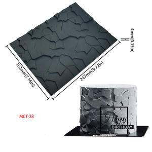 Per Swiss Roll Tappetini <span class=keywords><strong>in</strong></span> Silicone Texture cuore piastrelle per Mousse e torta decorazione di cottura stampo - Product Image 5