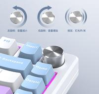 Mechanical Luxury CNCTKL 87 Keys Metal Keyboard RGB Gaming Keyboard Hot Swap Silver Aluminum Mechanical Keyboard