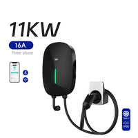 Nueva Estación de Carga para Vehículos Eléctricos Profesional de 11kW 22kW, Tipo 2, Smart Wallbox, IP54, Control por Aplicación WiFi, Cargador Comercial OEM