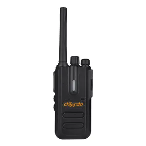 Chierda CD-106 5200mAh 2W UHF/VHF تلقي مع إنذار متعددة الوظائف مصباح LED للطوارئ مصباح يدوي اسلكية تخاطب