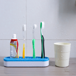 Portaspazzole in Silicone con Logo personalizzato portaspazzole lavabile <span class=keywords><strong>Organizer</strong></span> portapenne portapenne per <span class=keywords><strong>Organizer</strong></span> - Product Image 2