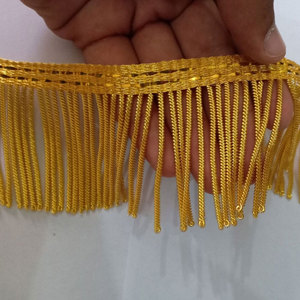 Frange à pampilles en fil de soie sur mesure OEM en gros, broderie personnalisée couleur/taille, légère, haute qualité, logo personnalisé - Product Image 1