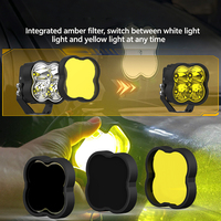 Chip de Luz LED RGB de 4 Pulgadas para Conducción Todoterreno, Luz Integrada para Camioneta Jeep F150 Tank 300