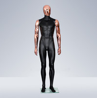 Nouveau design 2024, mannequin féminin en or rose chromé, grande taille, mannequin féminin en plaqué, mannequin pour la vente