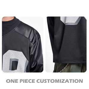 Streetwear à manches longues imprimé par sublimation DTG personnalisé Maillot de hockey sur glace vierge vintage Vêtements de sport d'entraînement - Product Image 3