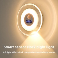Pilihan Cerdas Lampu Dinding LED Pintar Modern dengan Sensor Manusia, Kontrol Sentuh, Dapat Diredupkan untuk Kamar Tidur, Samping Tempat Tidur, Dapat Disesuaikan