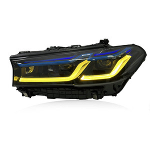SJC Auto ADAPTIVE <strong>LED</strong> Headlights for BMW G30 G38 5 Series F90 M5 2021-2023 Laser Head <strong>Lights</strong> WHITE YELLOW <strong>RED</strong> Triple Drls Front - Product Image 3